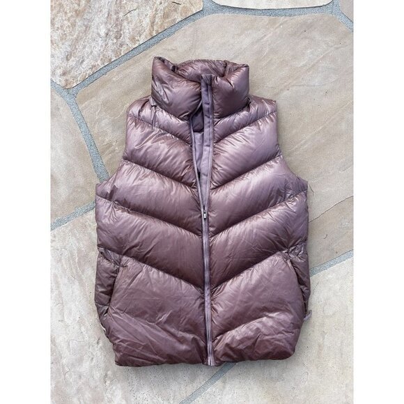 Athleta Lofty Down Vest, Dogwood Mauve SIZE M       #486244 T0217 - Picture 1 of 8